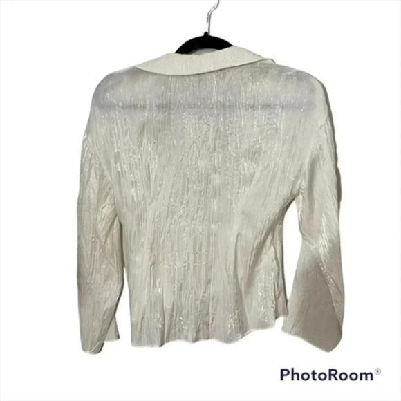Zara wrinkle satin effect blouse  7969/258 - Picture 6 of 8